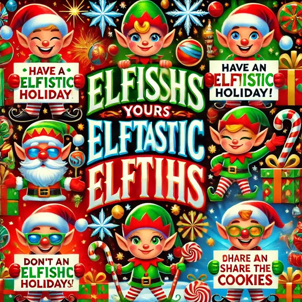 Clever Elf Puns For Holiday Cards