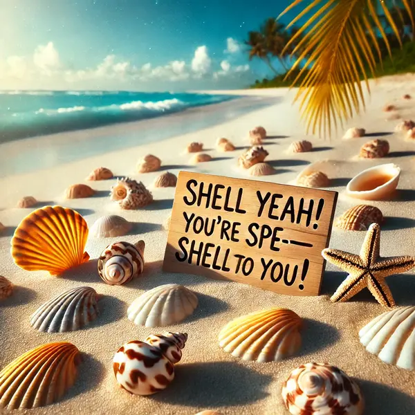 Ocean Shell Wordplay For Beach Lovers