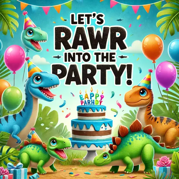 Punny Dinosaur Sayings For Birthday Invitations