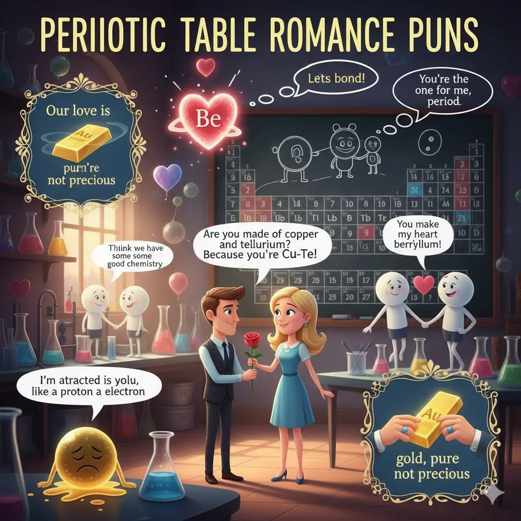 Periodic Table Romance Puns