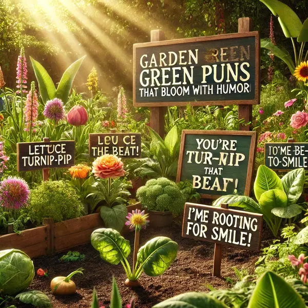 Garden Green Puns that Bloom with Humor