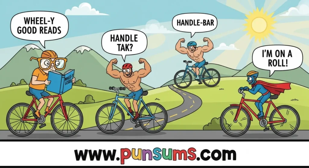 Short bike puns for quick laughs