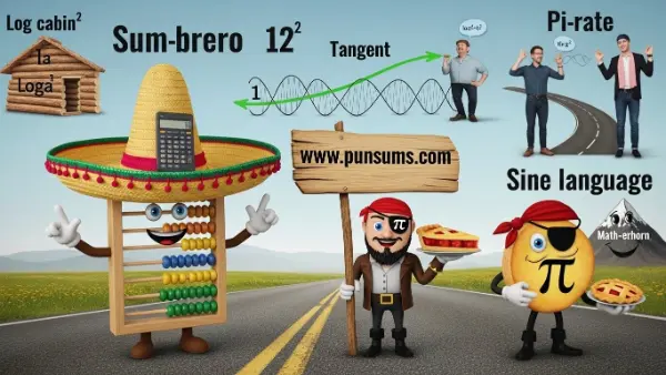 Witty and funny math puns for social sharing