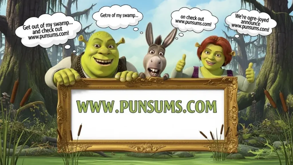 Shrek Themed Social Media Captions