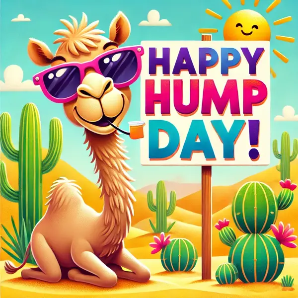 Hump day humor with camel vibes