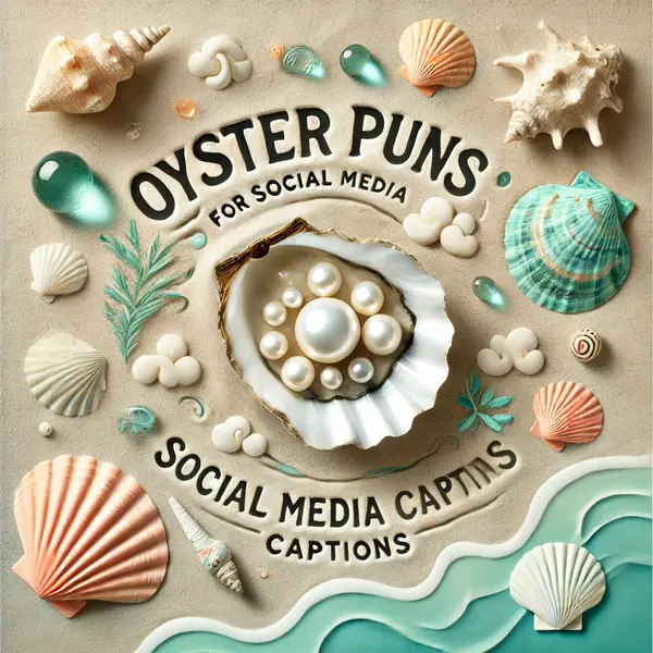 Oyster Puns For Social Media Captions