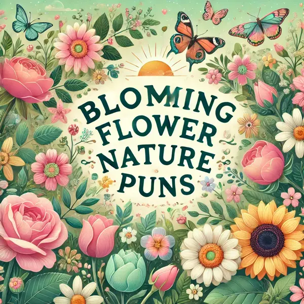 Blooming Flower Nature Puns