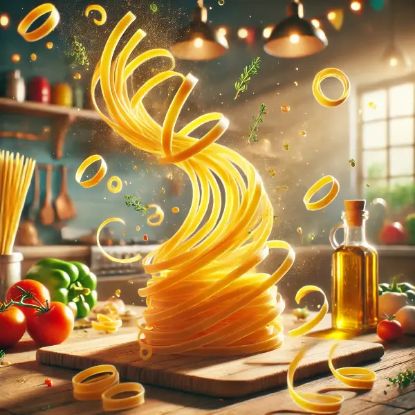 Cheerful Fun With Linguine Lightheartedness