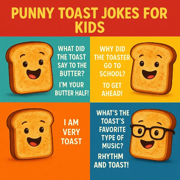 Punny Toast Jokes For Kids