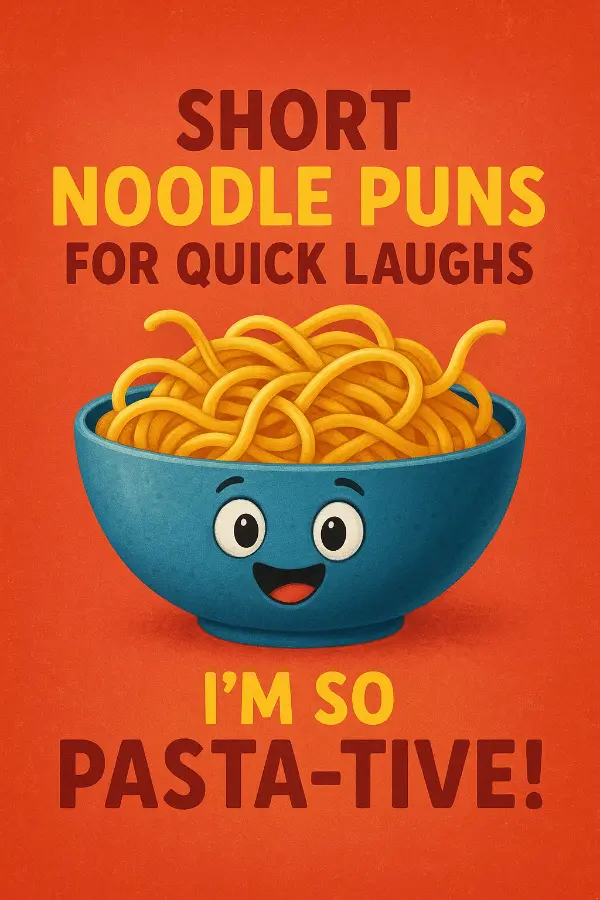 Short noodle puns for quick laughs