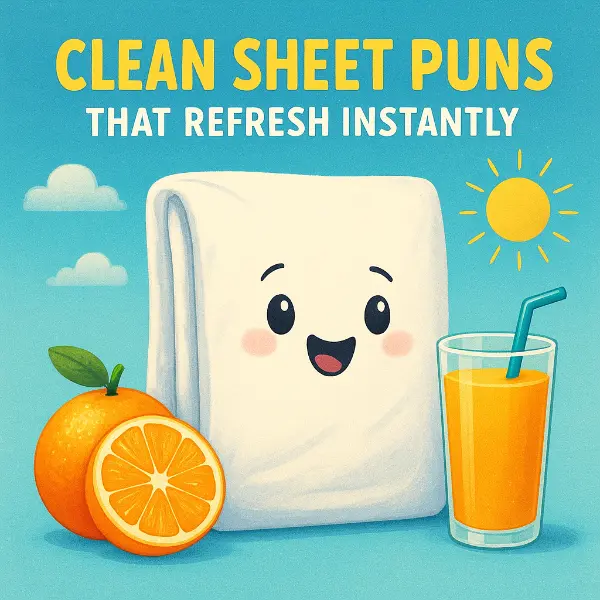 Clean Sheet Puns That Refresh Instantly
