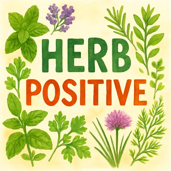 Herb inspired wordplay for positivity