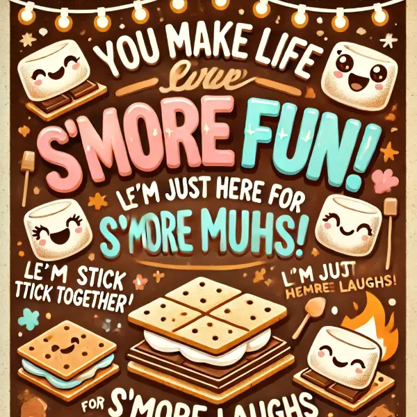 Lighthearted s'more humor for parties