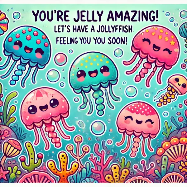 Cute Jellyfish Puns for Captions