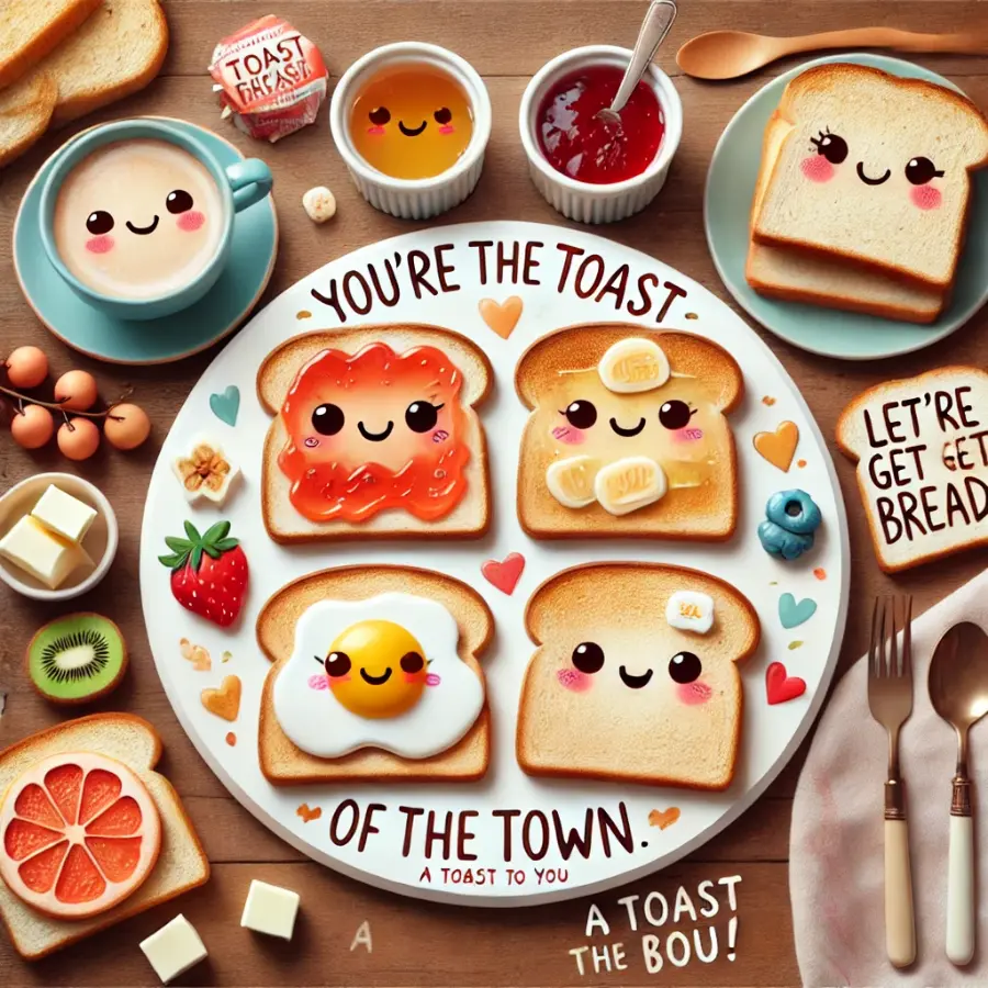 Cute Toast Puns For Social Media