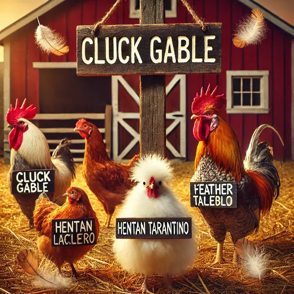 Feather Focused Chicken Name Puns