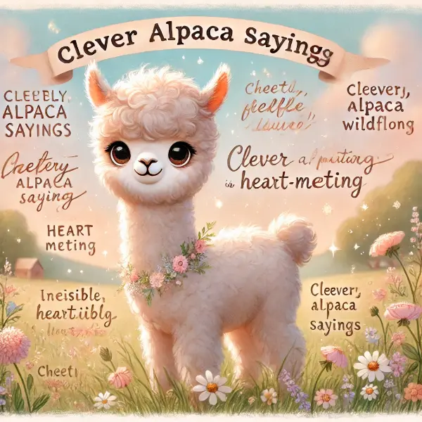 Clever Alpaca Sayings That Melt Hearts
