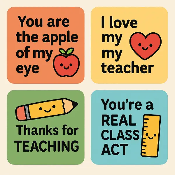Punny Teacher Cards That Stay Memorable