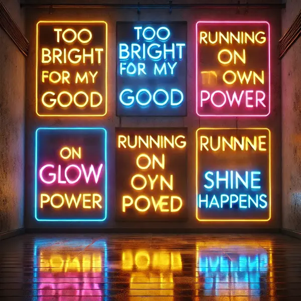 Bold Glow Inspired Funny Lines