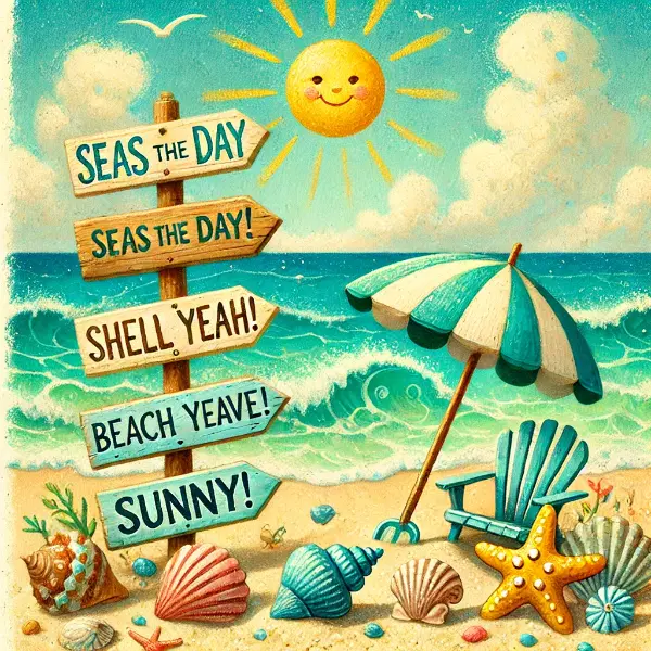 Coastal Charm Beach Puns