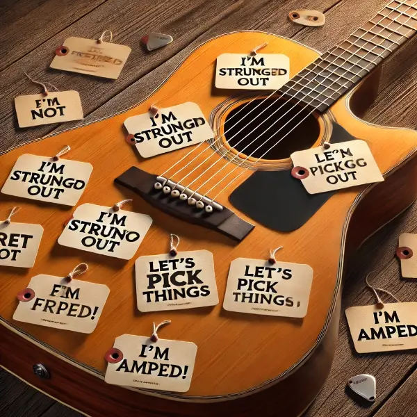 Clever Guitar Puns For Social Media