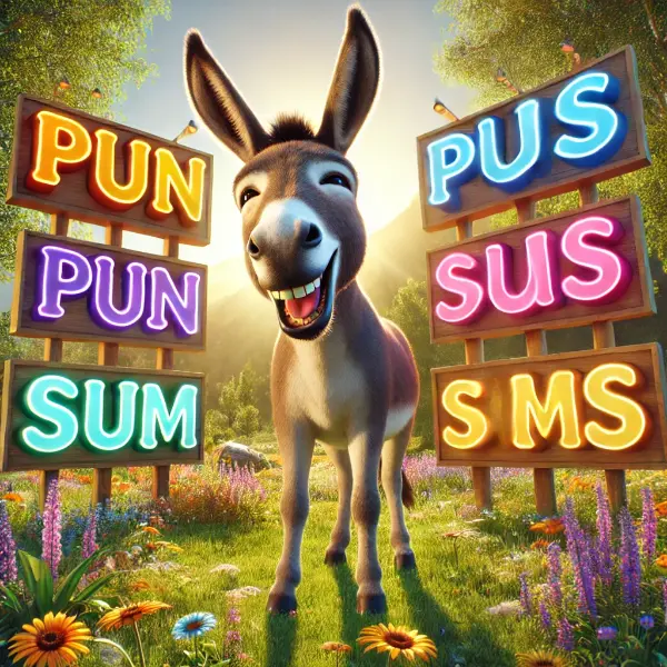 Donkey puns for friends