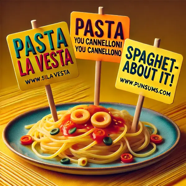 Spaghetti Puns With Humor