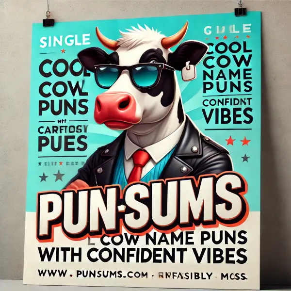 Cool Cow Name Puns With Confident Vibes