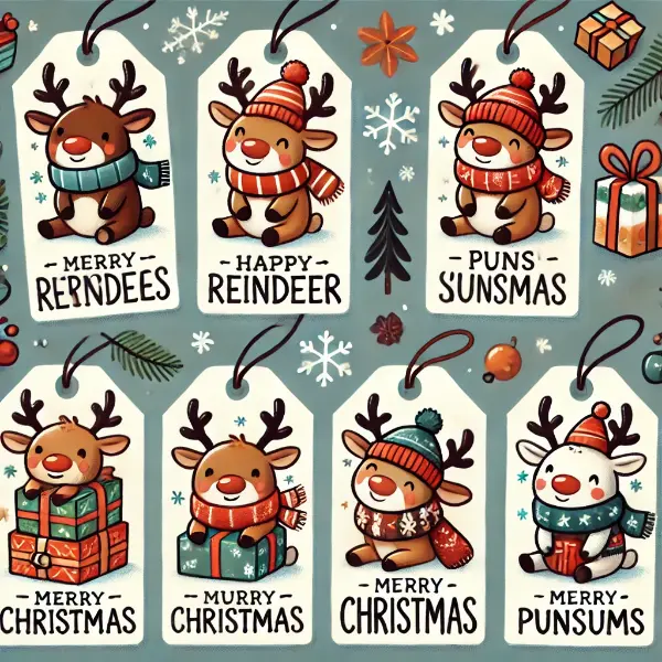 Reindeer Puns for Gift Tags