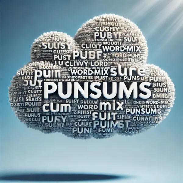 Clever Word Mix Cloud Puns