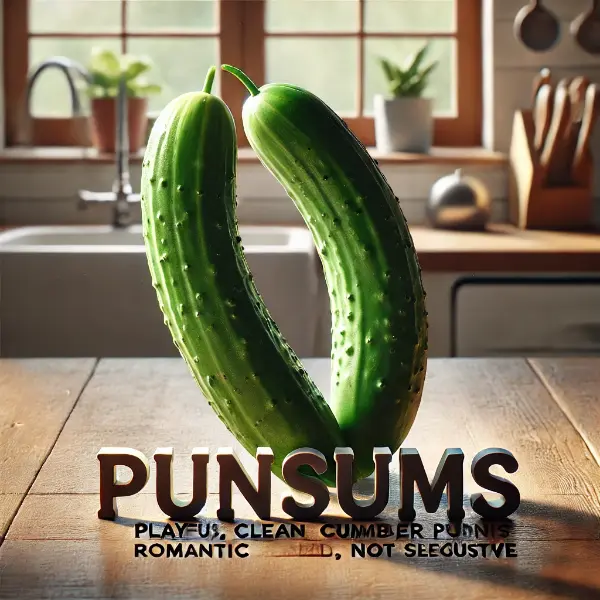 Playful cucumber puns for couples