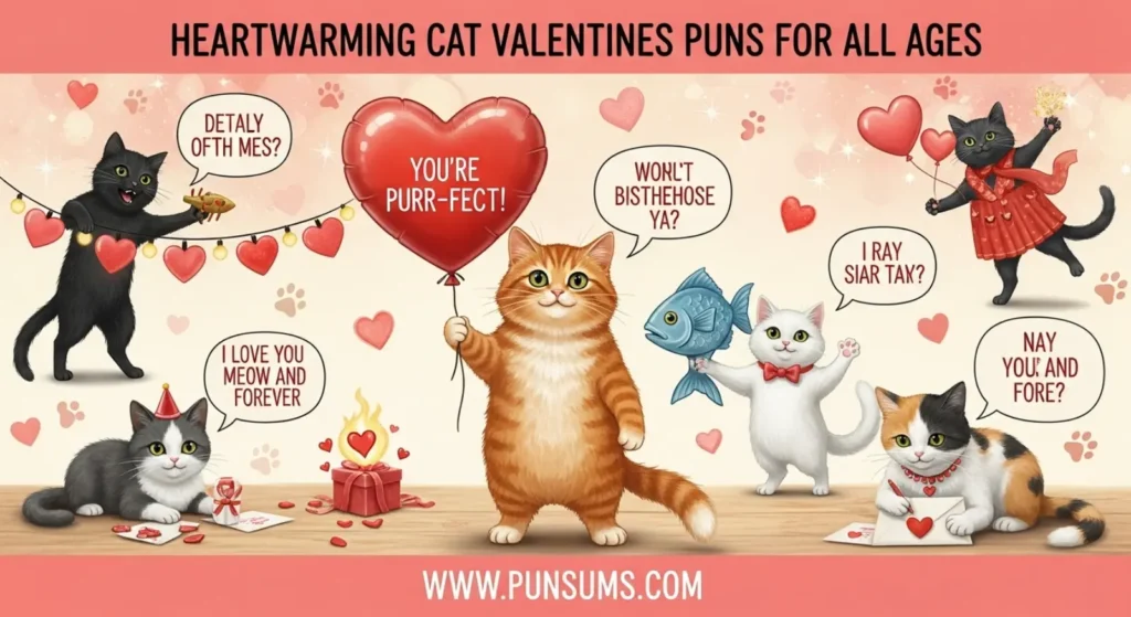 Heartwarming Cat Valentines Puns For All Ages