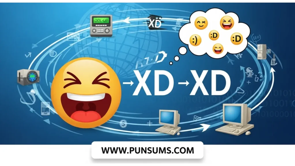 Origin of XD in Internet Slang