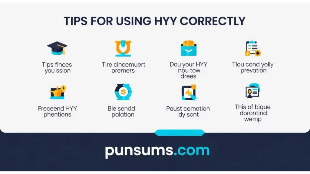 Tips for Using HYY Correctly