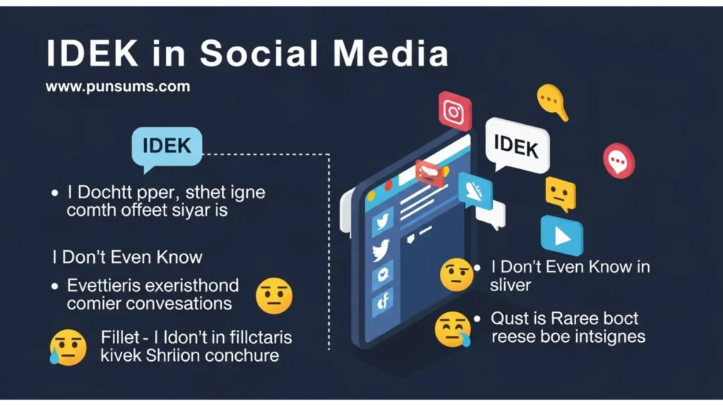 IDEK in Social Media