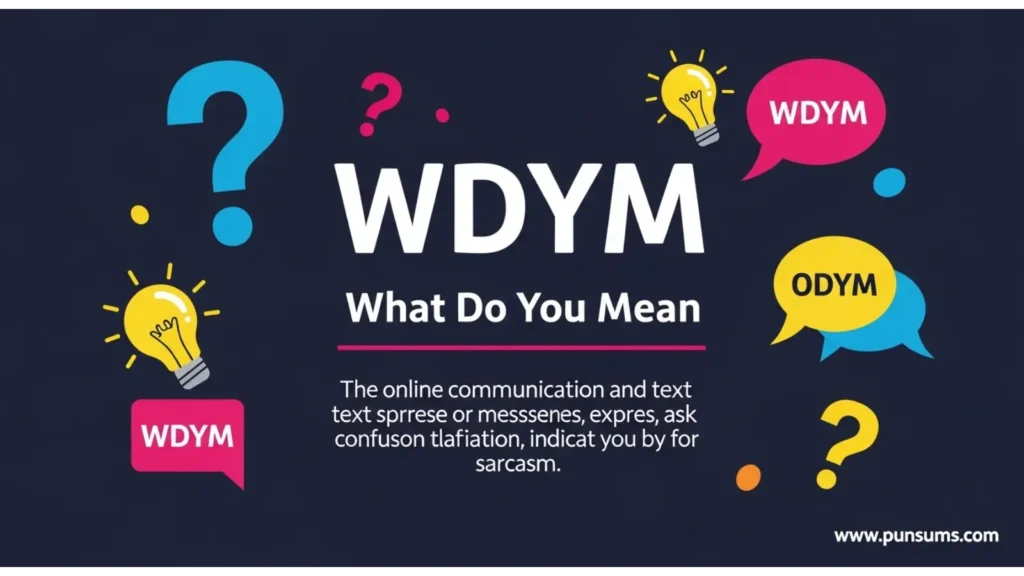 Full form / definition of WDYM slang