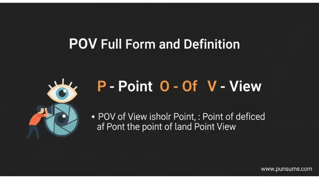 POV Full Form and Definition