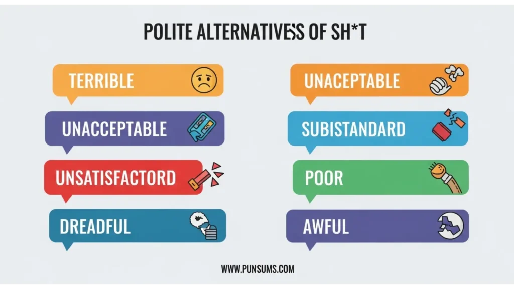 Polite alternatives to pos
