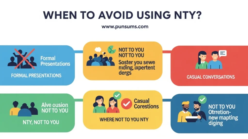 When to Avoid Using NTY