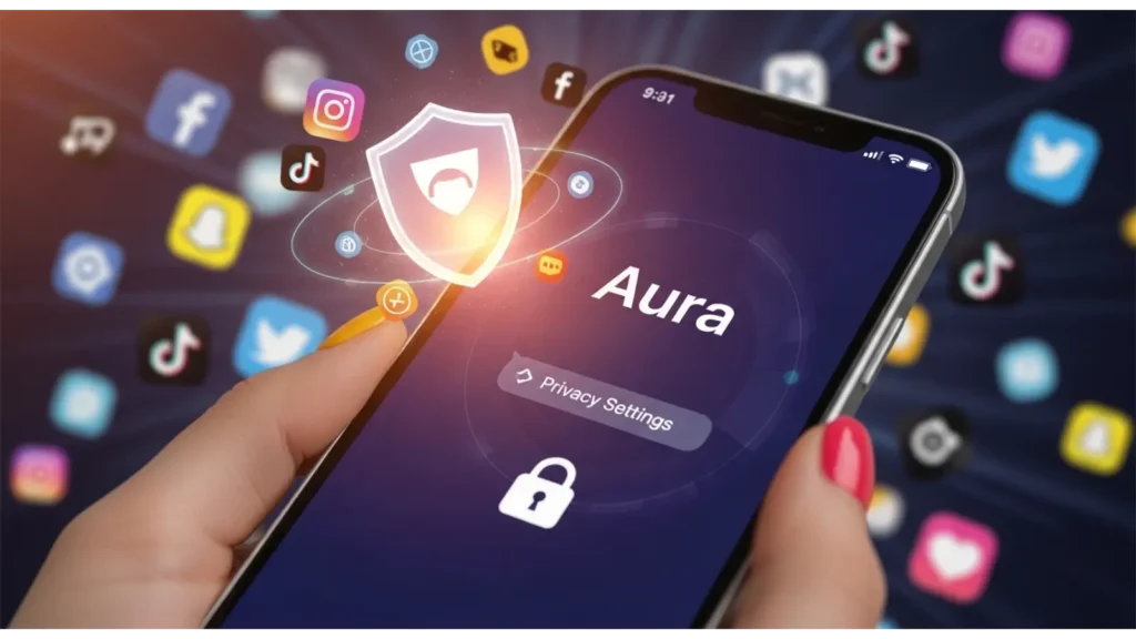 Is Aura safe for social media?