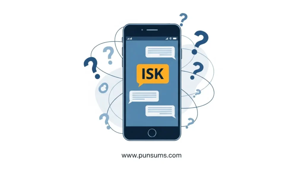 Why people use ISK in texting