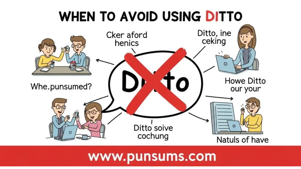 When to Avoid Using Ditto