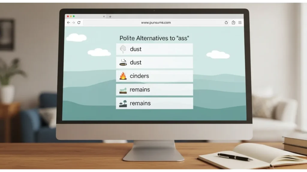 Polite alternatives to ash