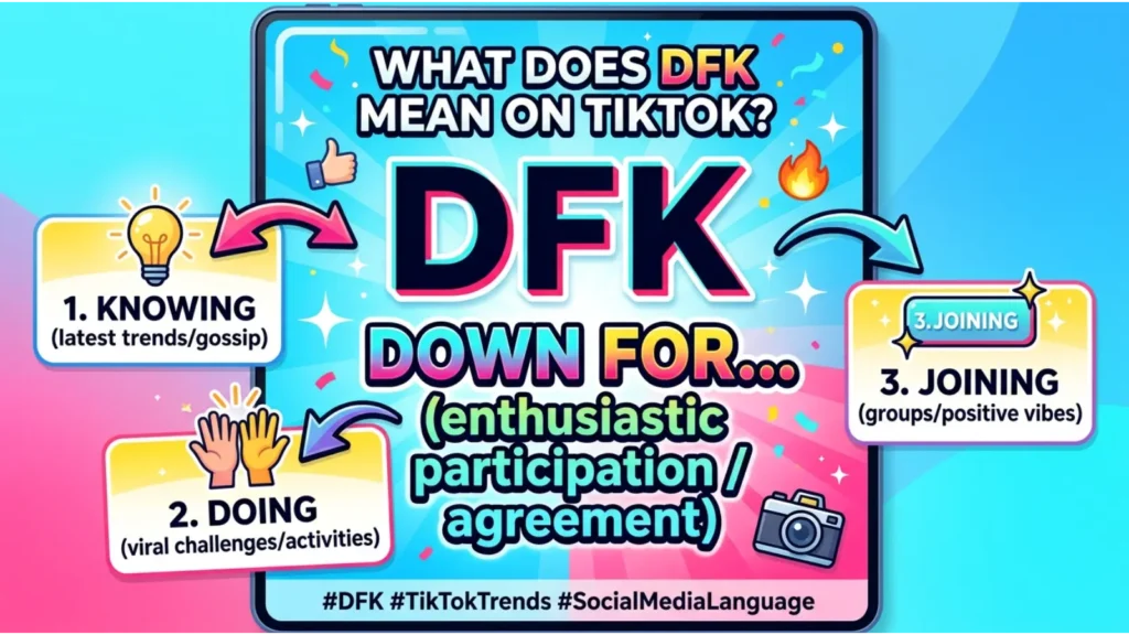 What does DFK mean on TikTok?