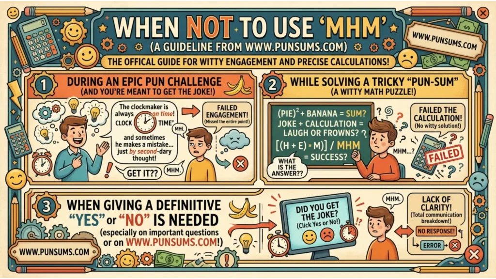 When NOT to Use MHM