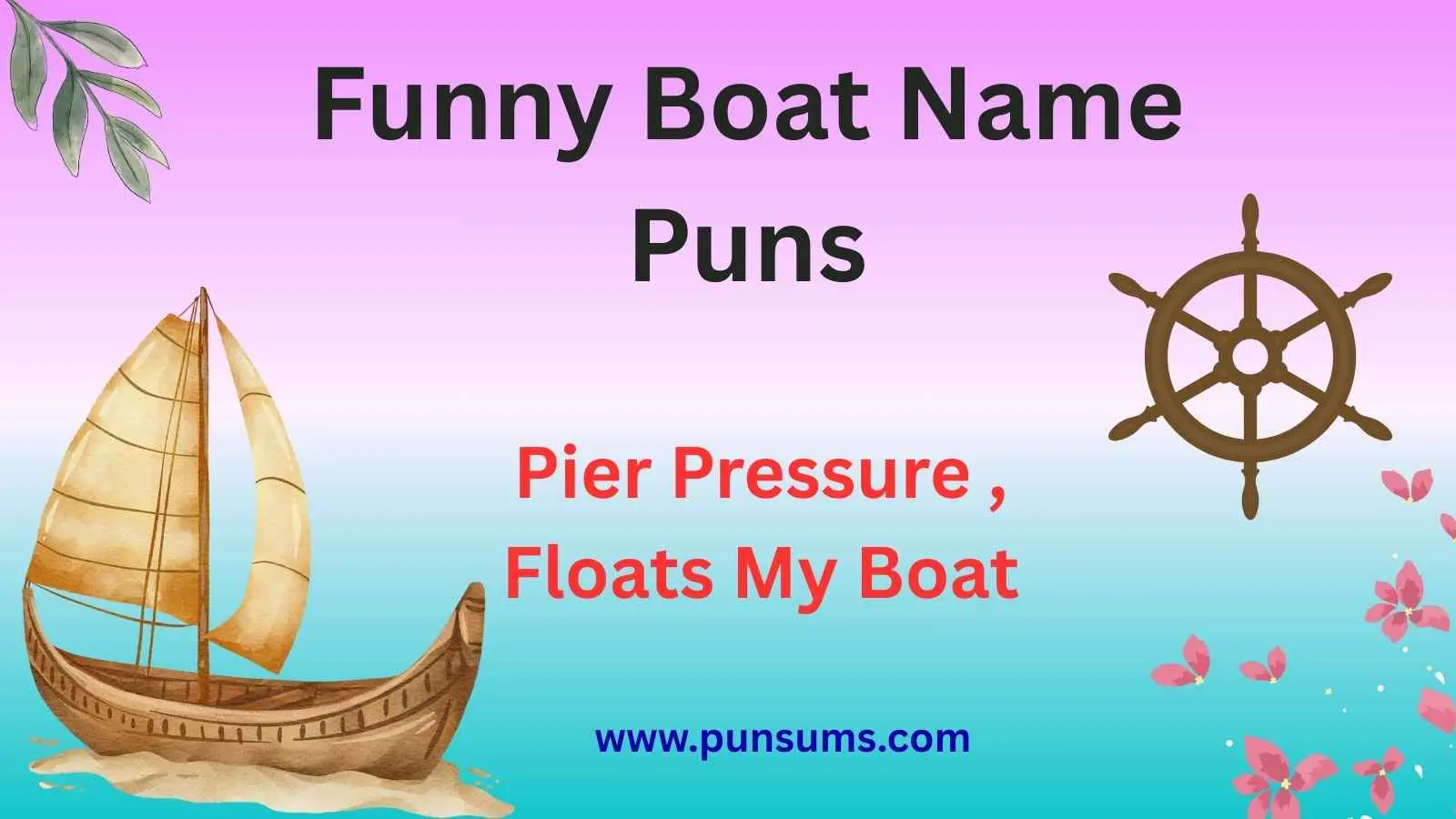 Funny Boat Name Puns