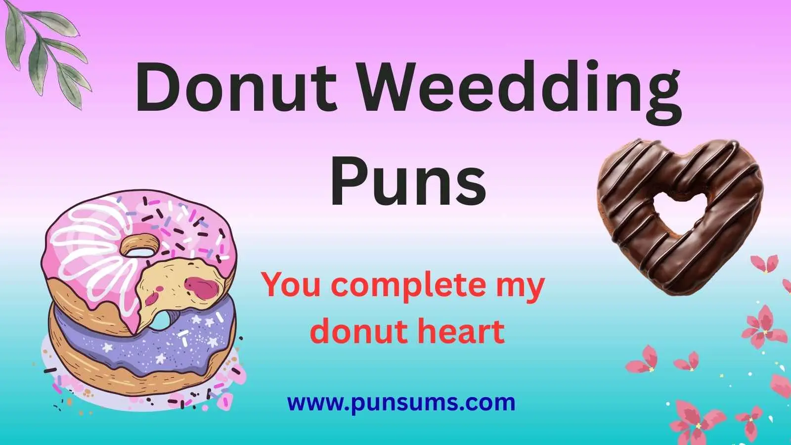 Donut Wedding Puns