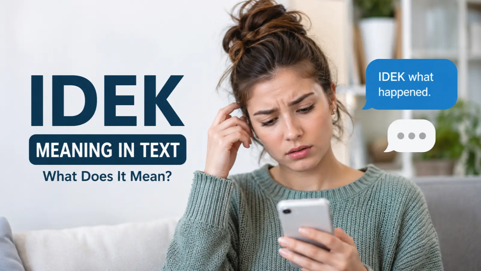 IDEK Meaning in Text