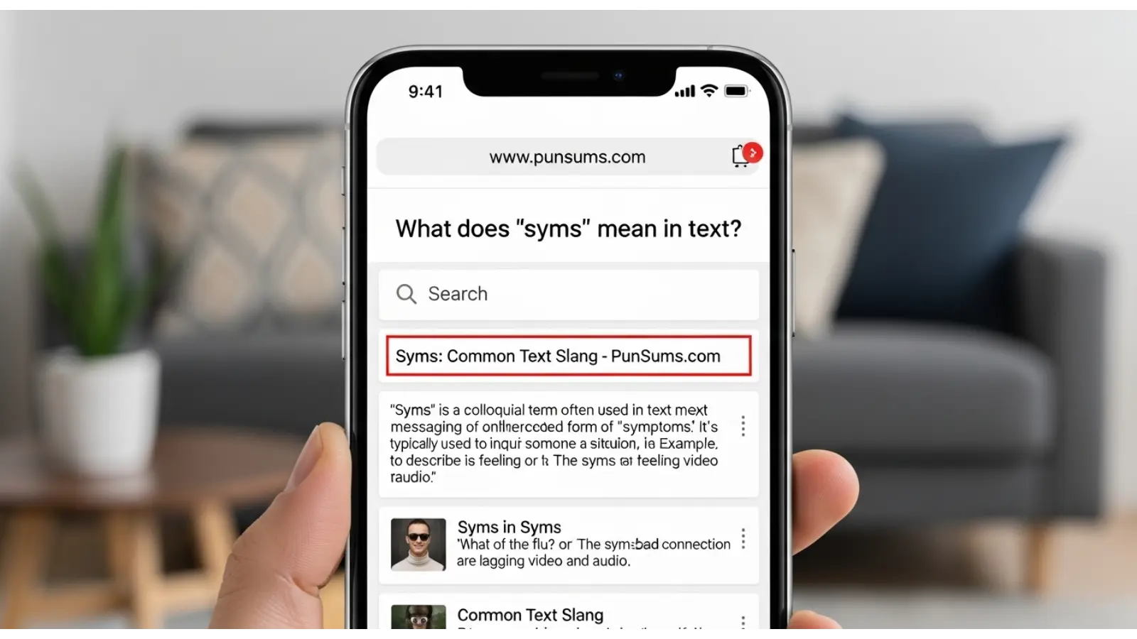 syms meaning in text
