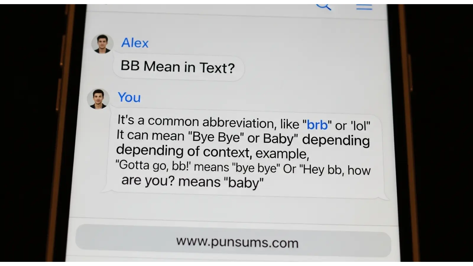 BB Mean in Text